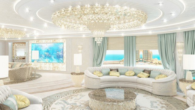 Best exclusive villa interior in Dubai - Palm Private Villa