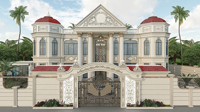 Elite villa exterior design