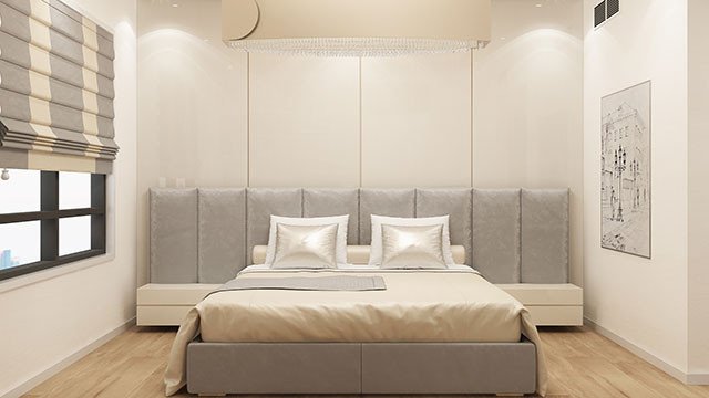 Apartment bedroom interior solutions