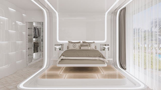 Admirable Master Bedroom Design In Dubai By Luxury Antonovich Design