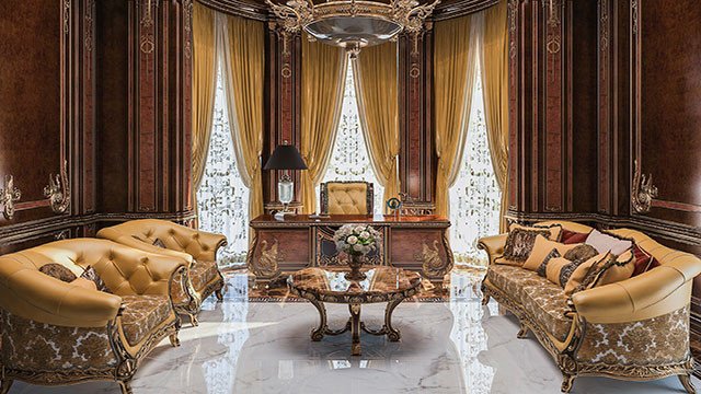 trendy luxury home office
