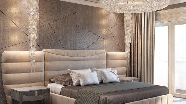 Идея дизайна роскошной спальни