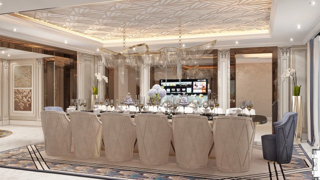 Customized Formal Dining Room Interior Design