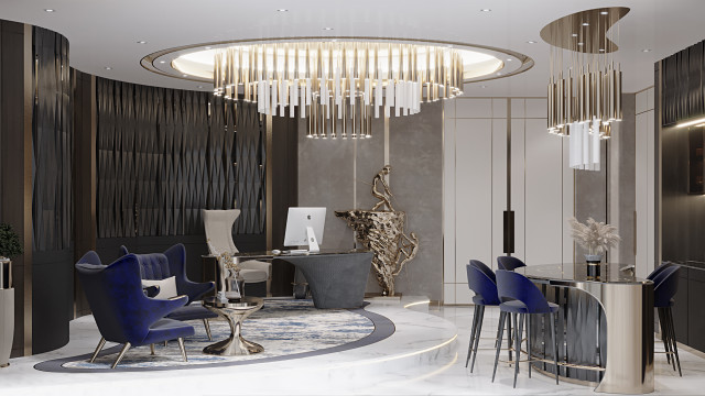 Идея современного офиса | Дизайн интерьера в Дубай