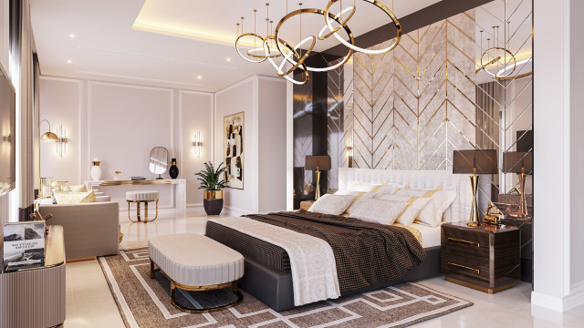 Отличный дизайн спальни - Дубай, Sobha Hartland