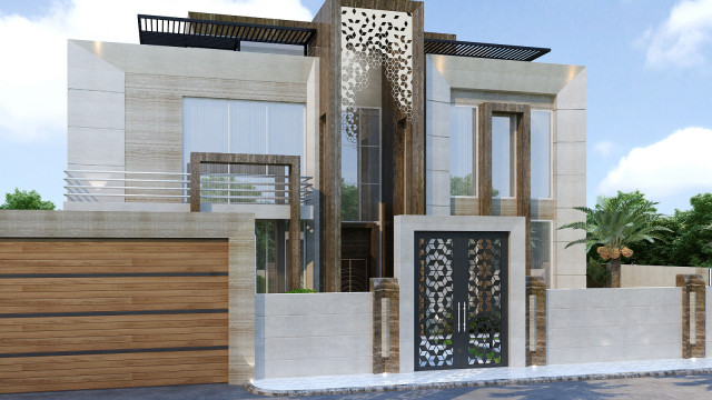 Villa Exterior Design in Meydan