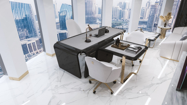 Elegant Office Design In Finance Tower DIFC