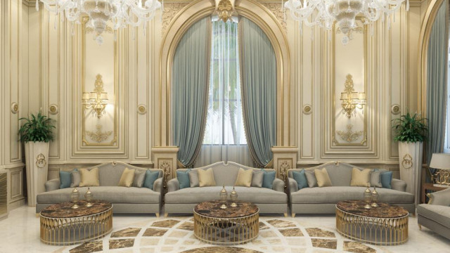 Family Salon interior design, Riyadh home interior design