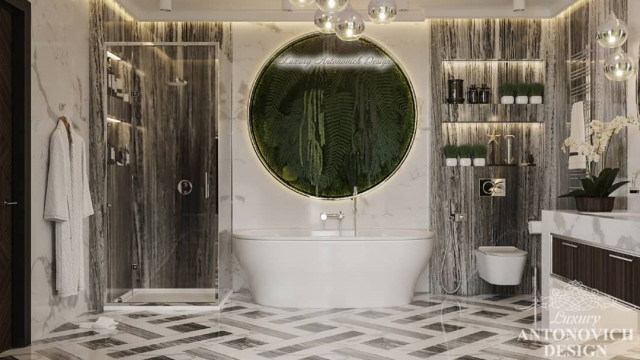 Потрясающий дизайн ванной комнаты