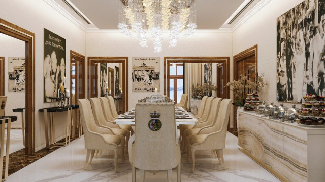 Family villa  contemporary Arabic interior design