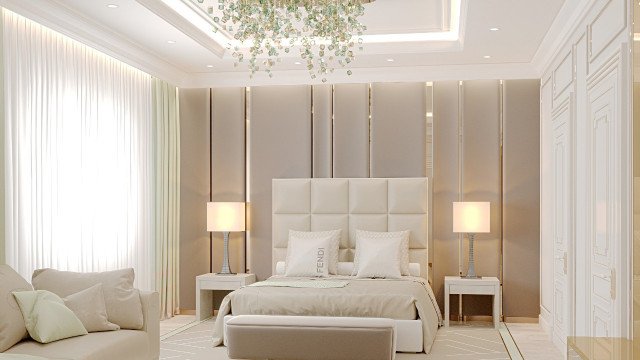 Современный дизайн спальни в Дубае