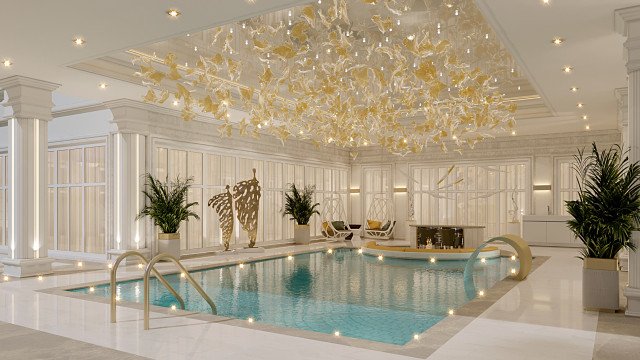 Luxurious Swimming Pool Design Idea