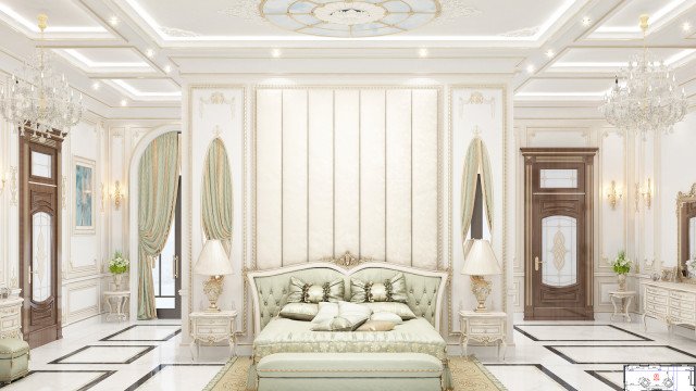 Эксклюзивный дизайн спальни в Дубае
