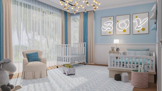 Cozy Children`s Bedroom Design