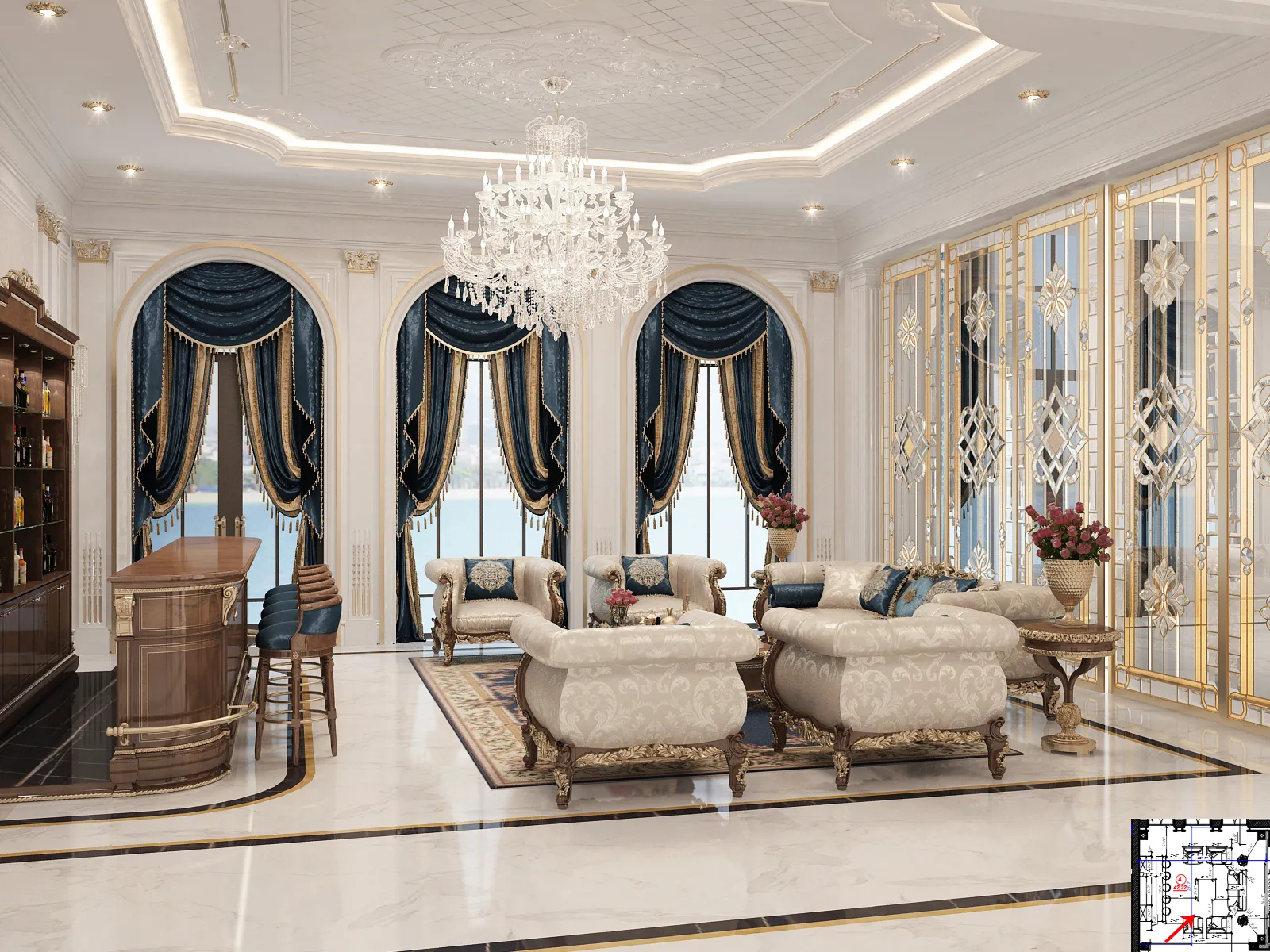 Luxury Style Living Room Design