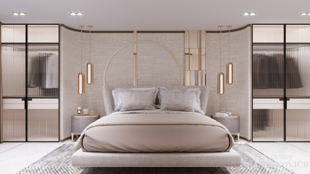 Эксклюзивный дизайн спальни. Элитная мебель на заказ