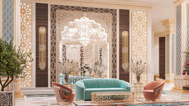 Дизайн интерьера отеля в Саудовской Аравии| лучший проект дизайна интерьера отеля в Эр-Рияде