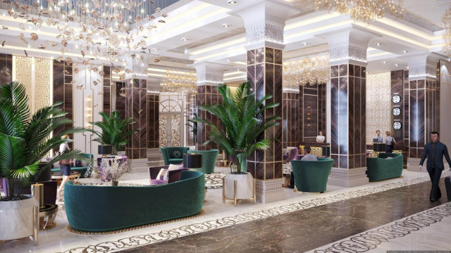 Interior design project for hotel 5 stars in Riyadh