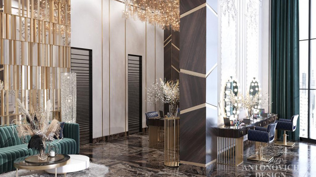 Дизайн интерьера салона красоты в Дубае