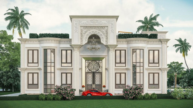 تصميم داخلي كلاسيكي حديث لقصر في السعوديه