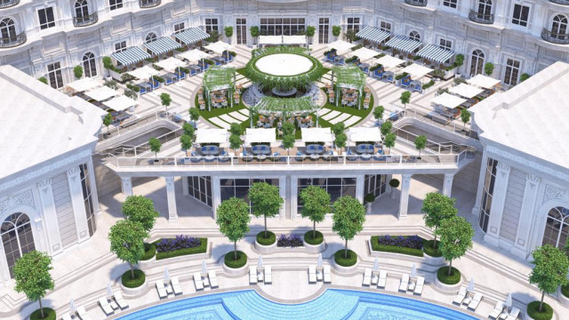 Дизайн интерьера ресторана и отеля | Ресторан с открытой террасой в Дубае