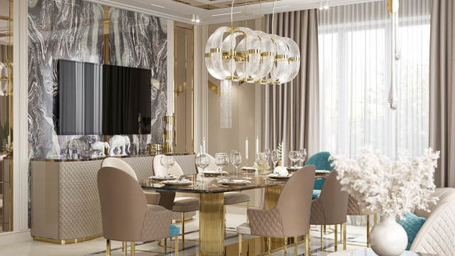Lustrous Dining Room Interior Design