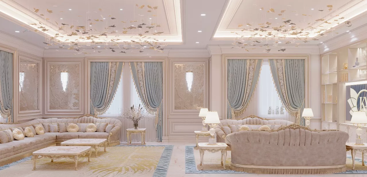 Jumeirah Park Luxury Living Room Interior Design