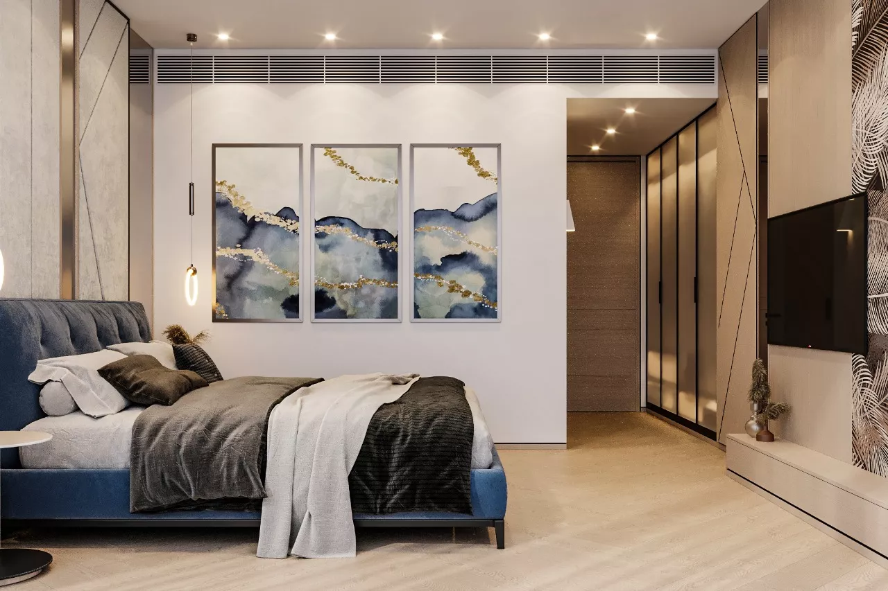Contemporary Brown Bedroom Interior Design