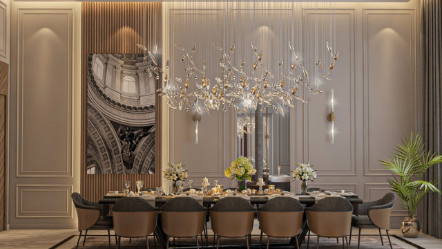 Newest Cozy Dining Room Interior Design in Dubai
