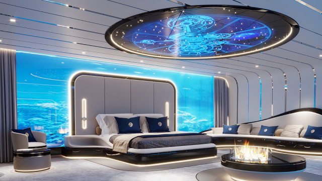 Under Water Bedroom Interior Design