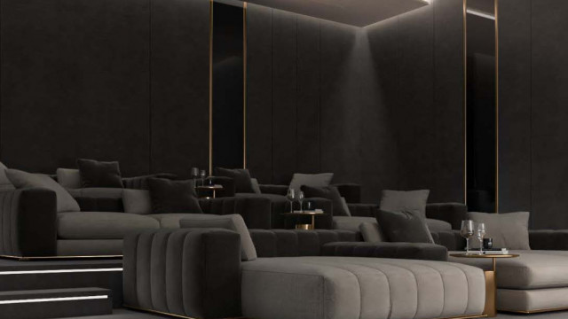 Modern Aesthetic Interior Design for Home Cinema