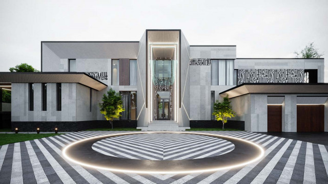 Fine Elegance in Futuristic Villa Exterior Design
