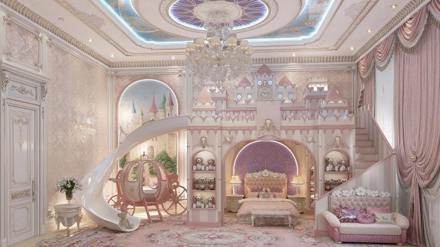 Princess Style Kids bedroom design ideas