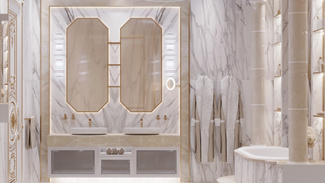 LUXURY BATHROOM INTERIOR DESIGN IN RIYADH