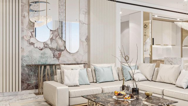 LUXURY AND ART FOR A MODERN APARTMENT INTERIOR