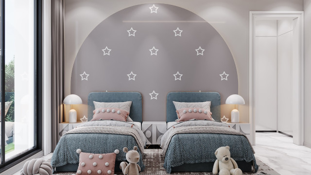 Modern style kids room