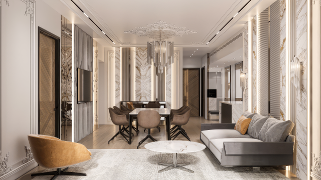 Modern Apartment Project at Address The Beach JBR Dubai | Design & Execution by Antonovich Group
