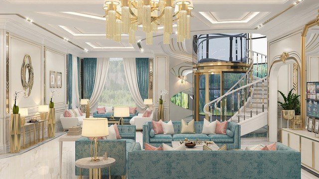 Великолепный дизайн интерьера в Дубае