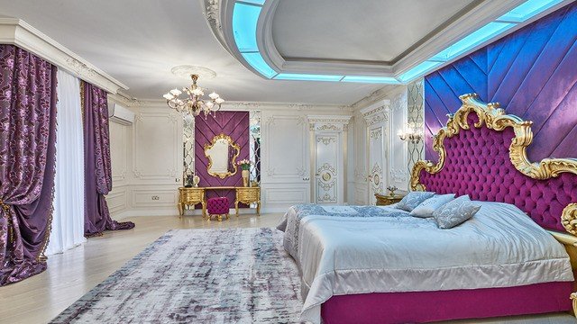 Великолепный дизайн главной спальни в Дубае