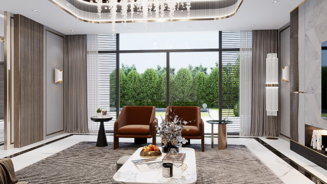 Идеи интерьера гостиной в Дубае