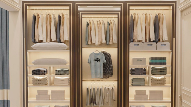 نصائح لإنشاء غرفة ملابس فاخرة في دبي