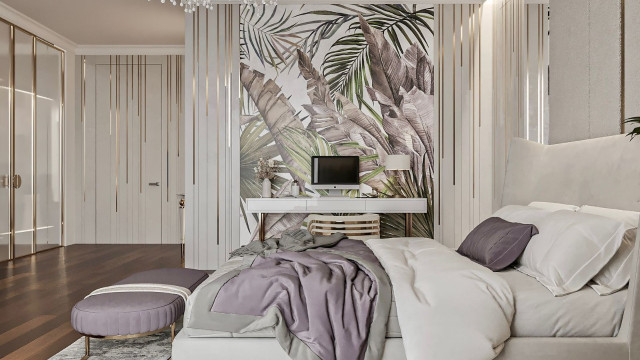 Лучший дизайн интерьера роскошной спальни в Дубае