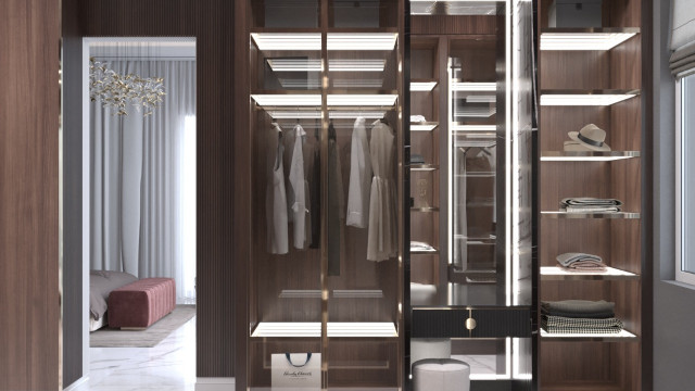 Изысканная гардеробная комната в Дубае