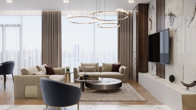 Exquisite Living Room Interior Design Concept