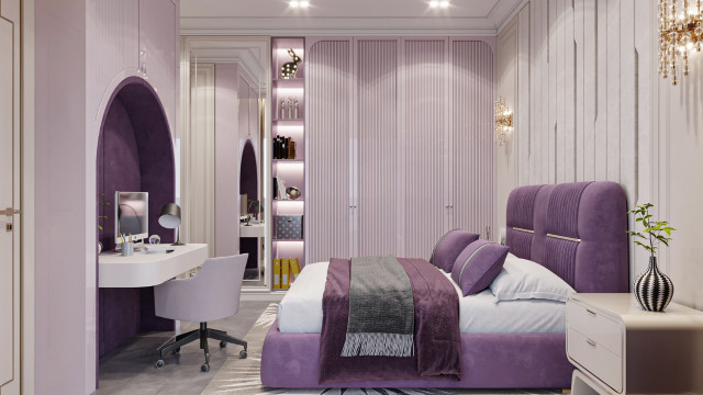 Советы и рекомендации по дизайну интерьера фиолетовой спальни