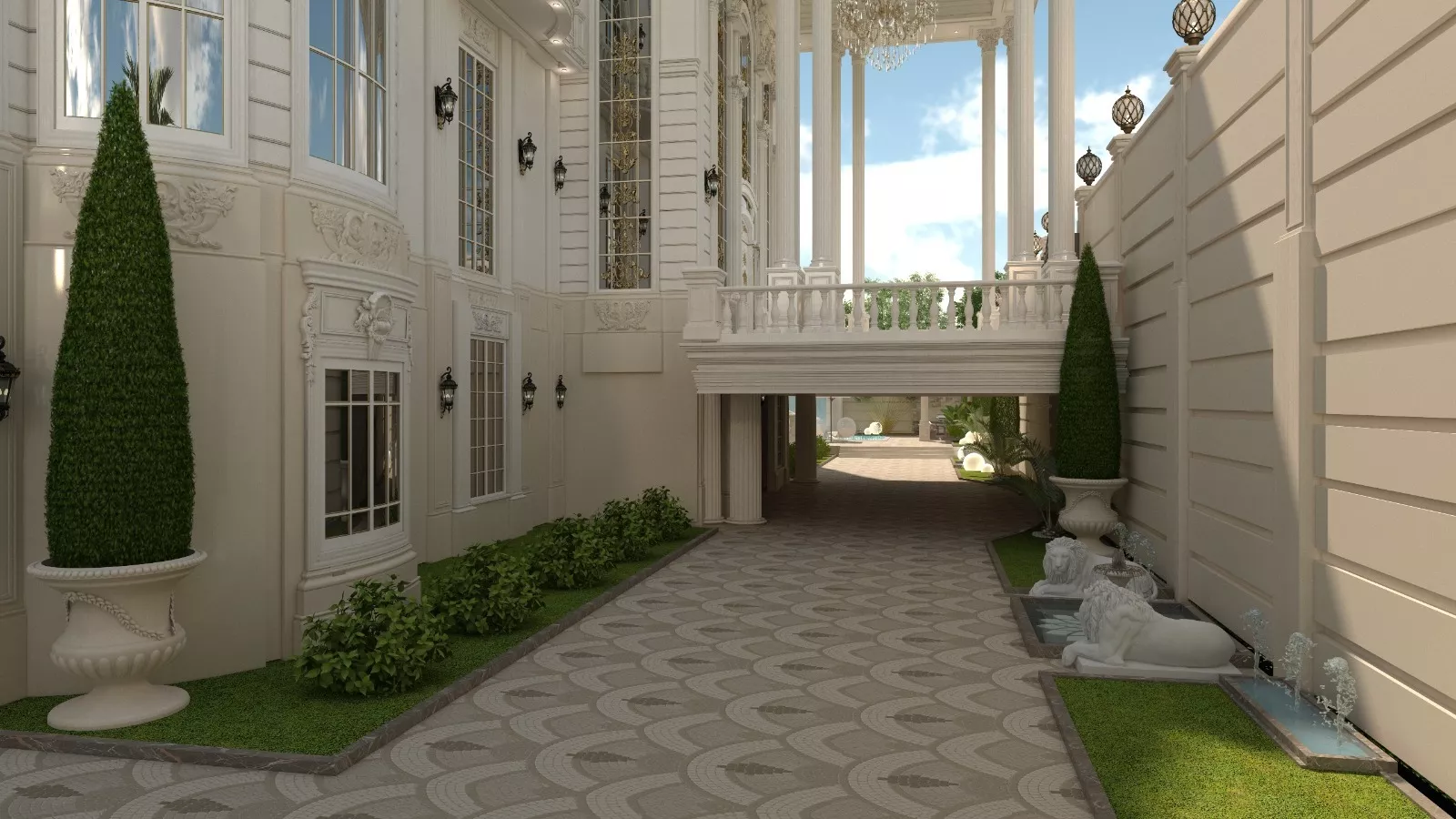 Bloxburg Mansion Luxury exterior 