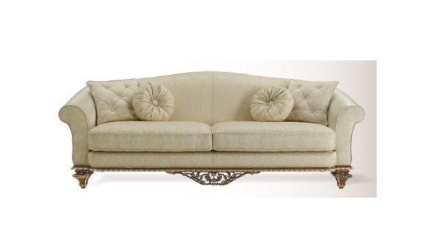 Elegant White  3 Seater Sofa