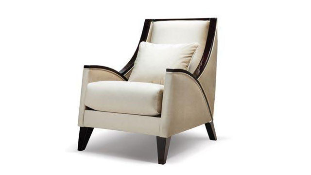 White Classy Design Armchair