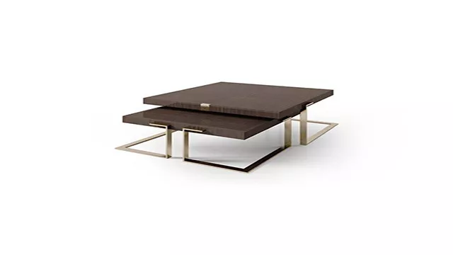 stylish Square coffee table with metal legs stylish Square coffee table with metal legs