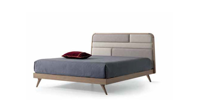 Elegant Amber Grey Bed